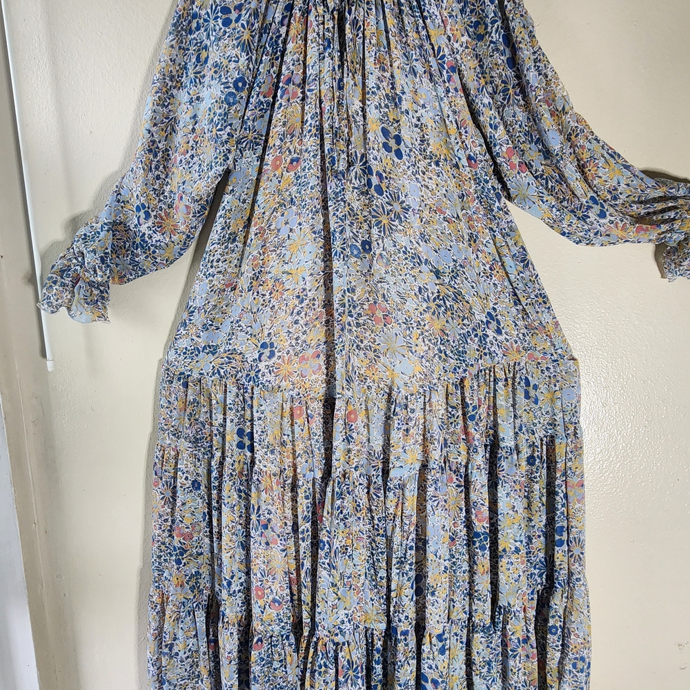 Free People Multicolor Floral Long Sleeve Dress